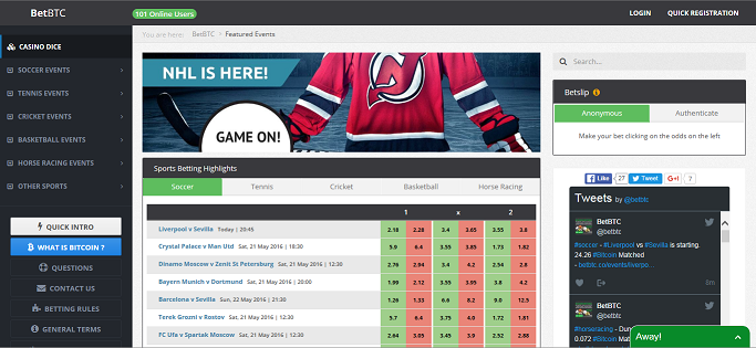 BetBTC – биржа ставок с криптовалютой