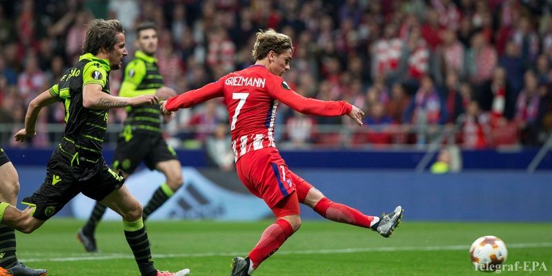 «Спортинг» - «Атлетико»: в 1/4 Лиги Европы, 12 апреля